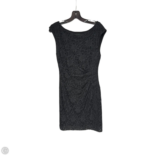 Dress Party Midi By Lauren By Ralph Lauren In Black, Size: 6