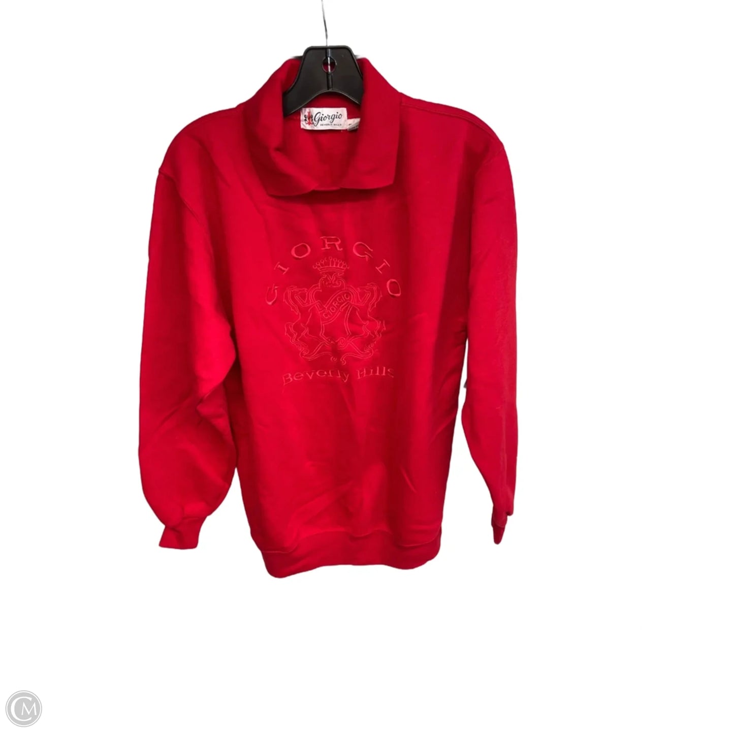 Sweatshirt Collar By Clothes Mentor In Red, Size: L