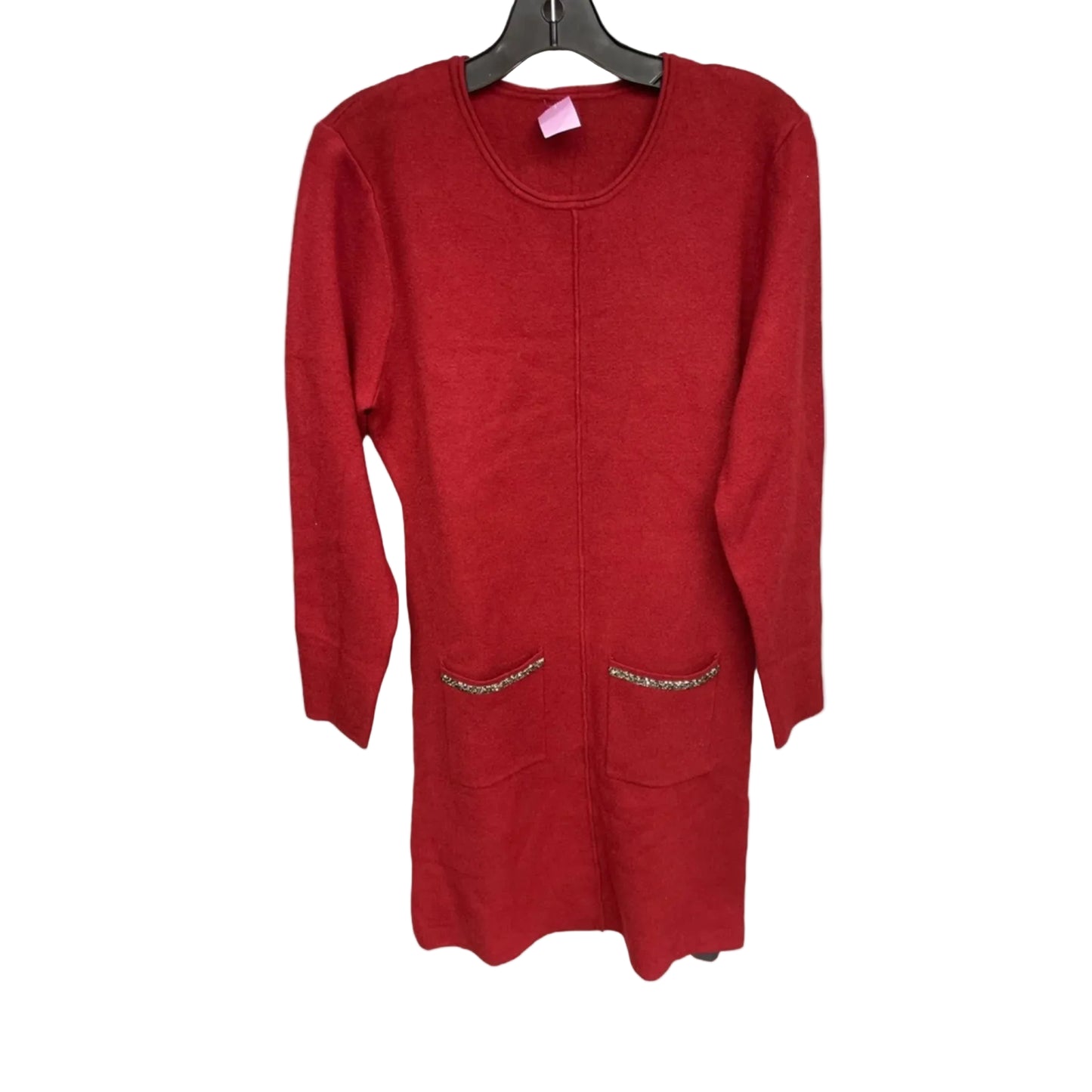 Dress Sweater By Clothes Mentor In Red, Size: S
