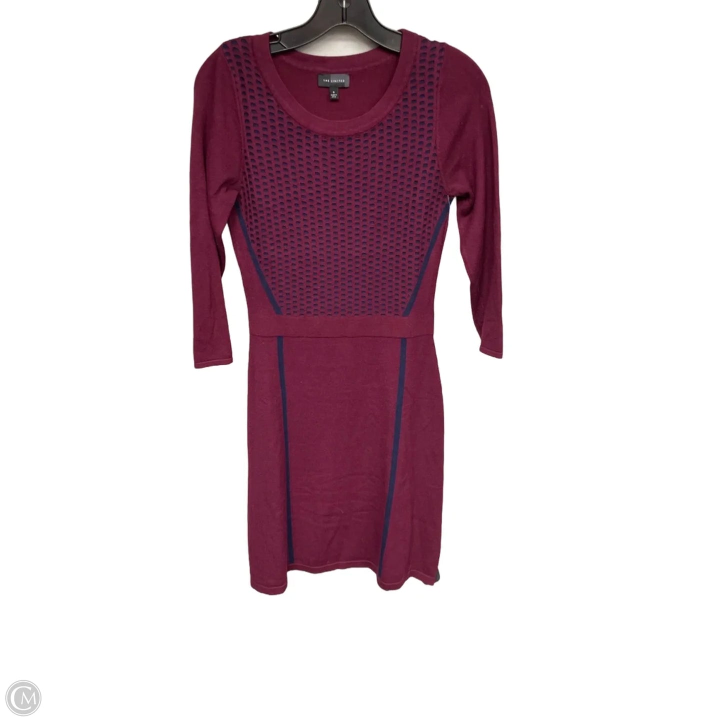 Dress Sweater By Limited In Blue & Purple, Size: S