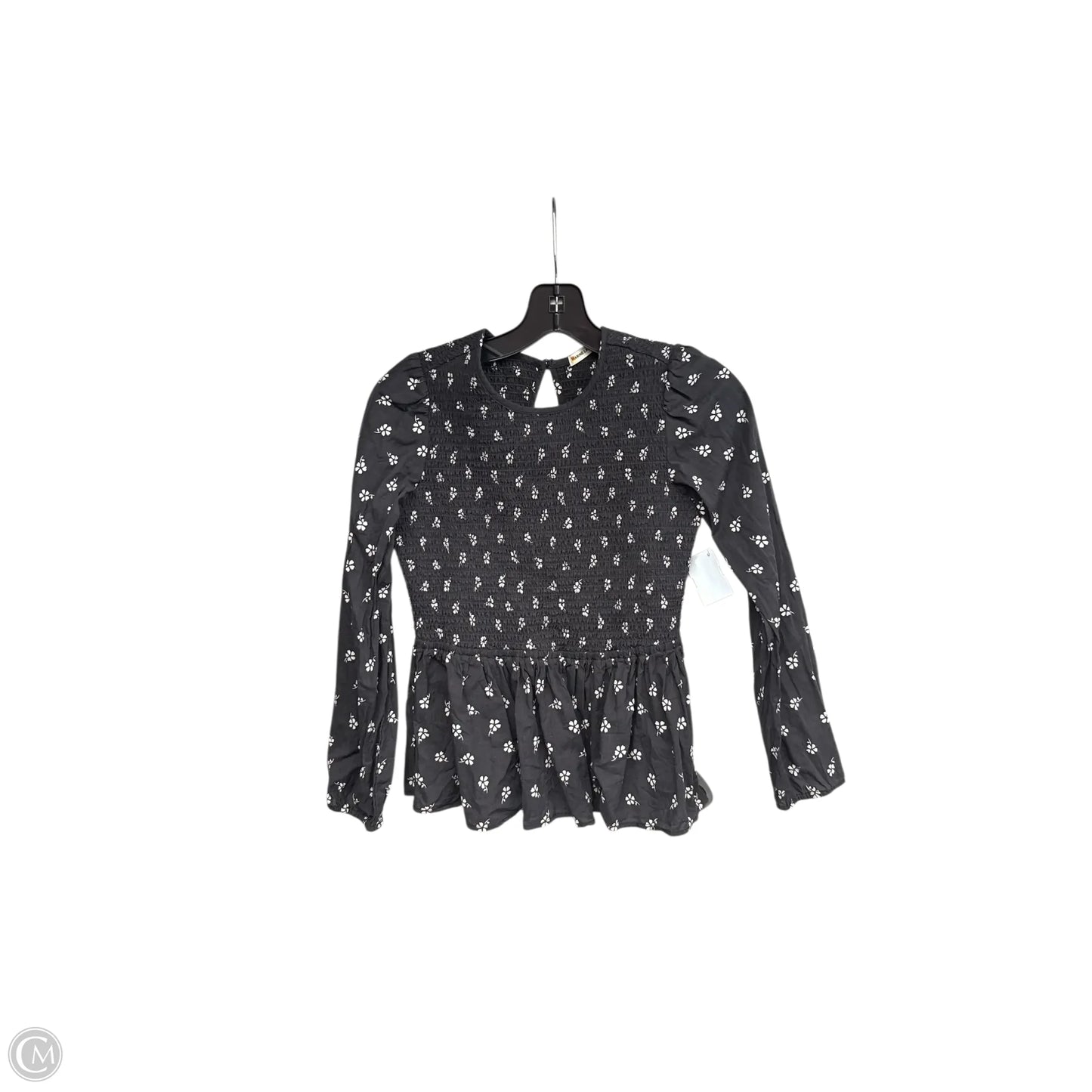 Top Long Sleeve By Marine Layer In Black & White, Size: S