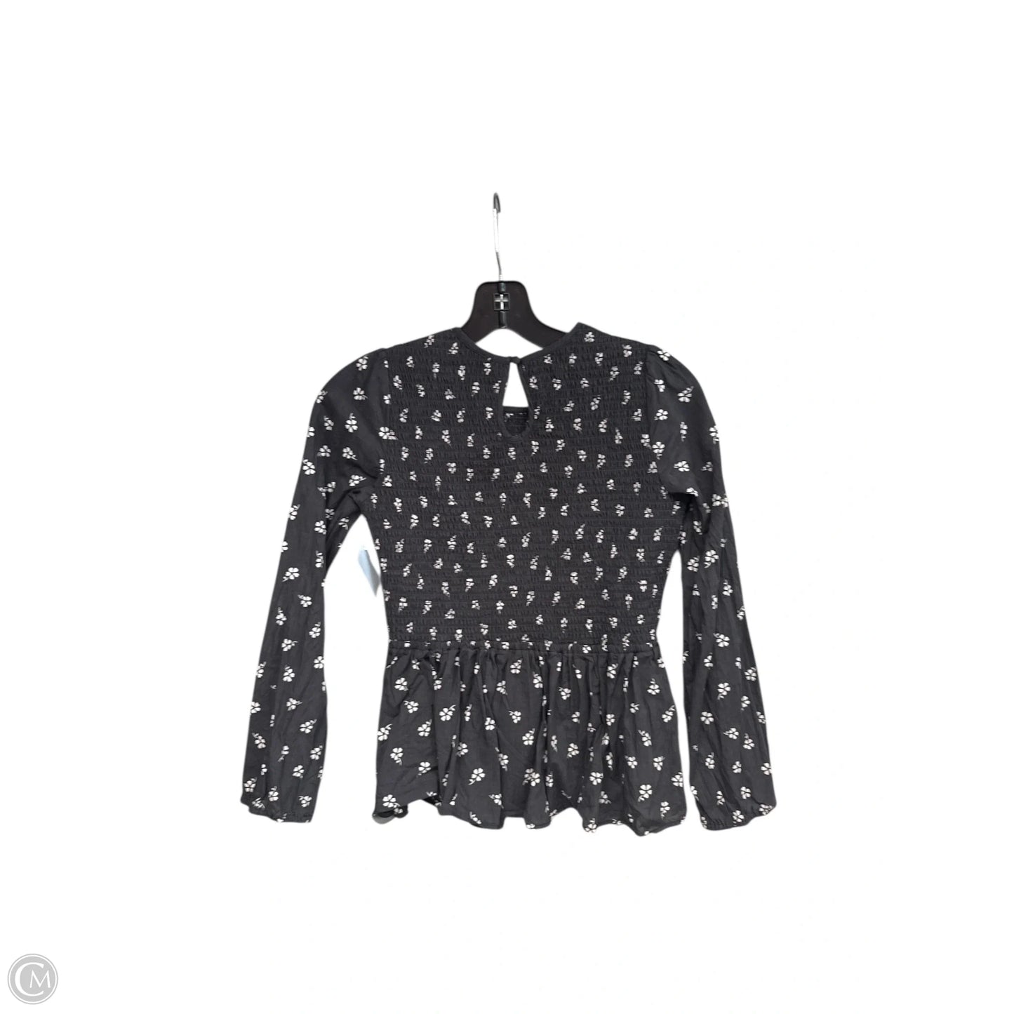 Top Long Sleeve By Marine Layer In Black & White, Size: S