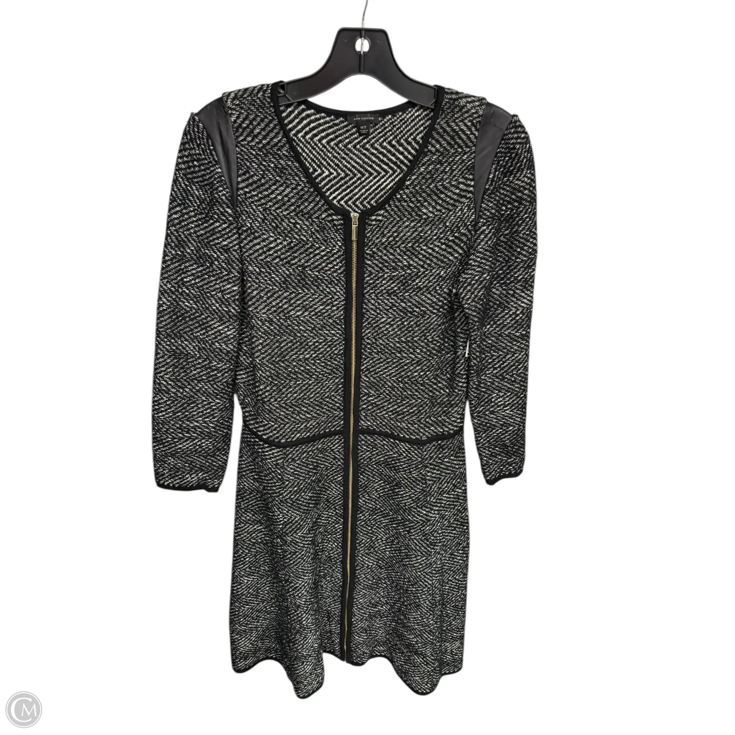 Dress Work By Ann Taylor In Black & White, Size: M