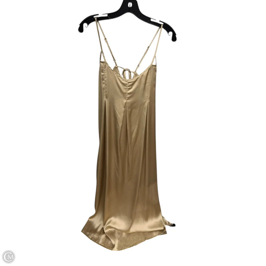 Dress Casual Maxi By Anthropologie In Gold, Size: L