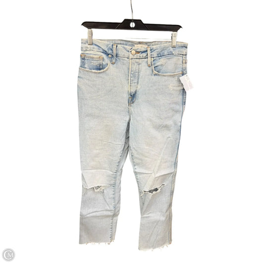 Jeans Boot Cut By Good American In Blue Denim, Size: 8