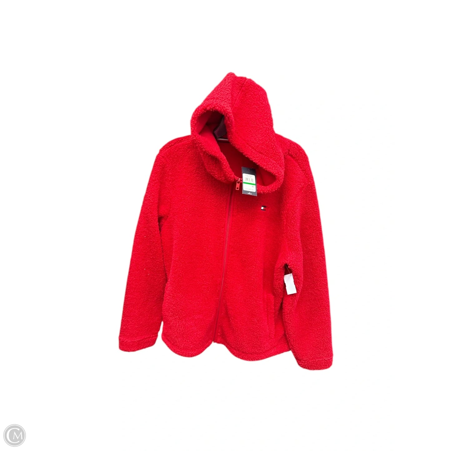 Jacket Fleece By Tommy Hilfiger In Red, Size: L