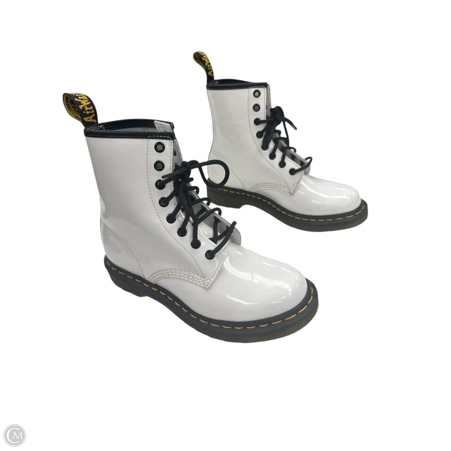 Boots Combat By Dr Martens In White, Size: 7