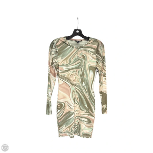 Dress Casual Midi By Forever 21 In Green & Pink, Size: S