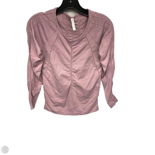 Athletic Top Long Sleeve Crewneck By Athleta In Pink, Size: S