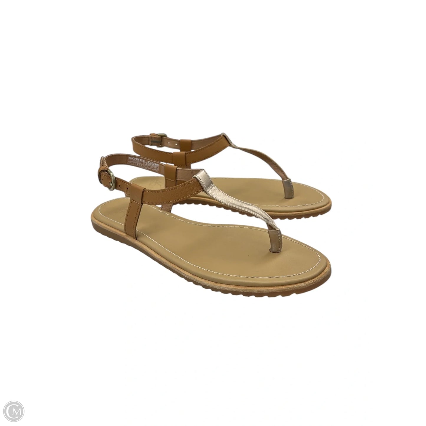 Sandals Flats By Sorel In Gold, Size: 7