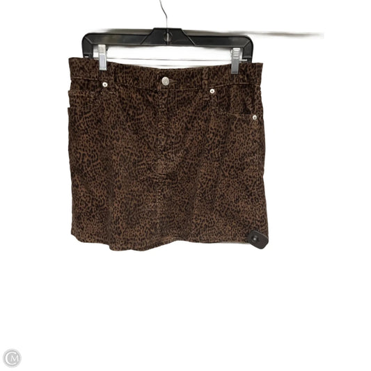 Skirt Mini & Short By Gap In Animal Print, Size: 10