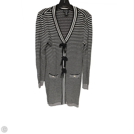 Dress Sweater By Nicole Miller In Striped Pattern, Size: M