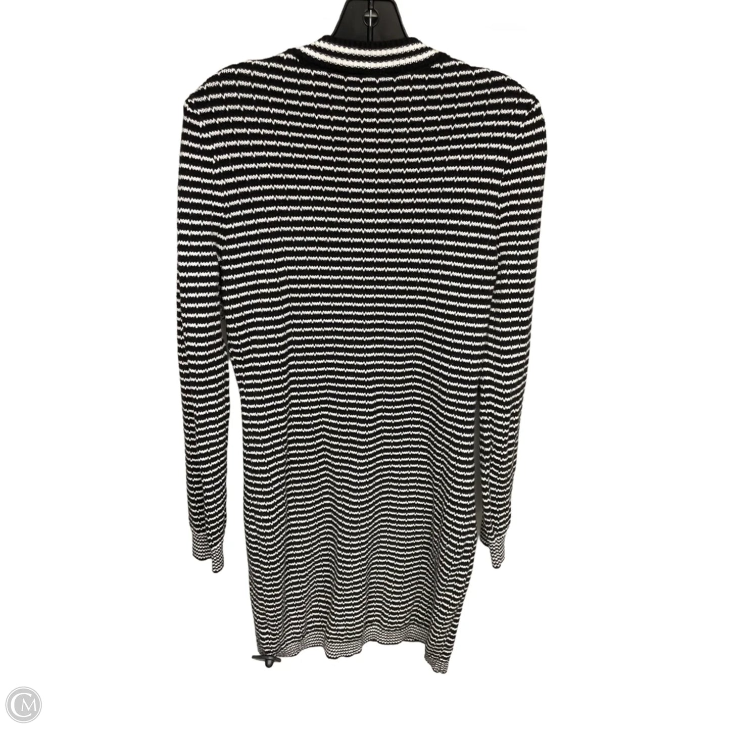 Dress Sweater By Nicole Miller In Striped Pattern, Size: M