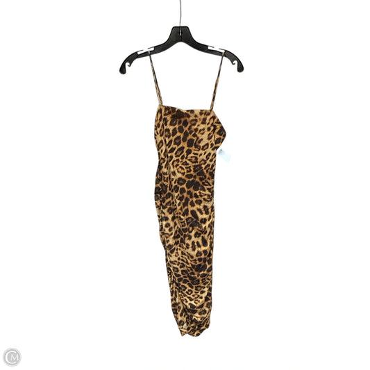 Dress Party Midi By Fashion Nova In Animal Print, Size: S