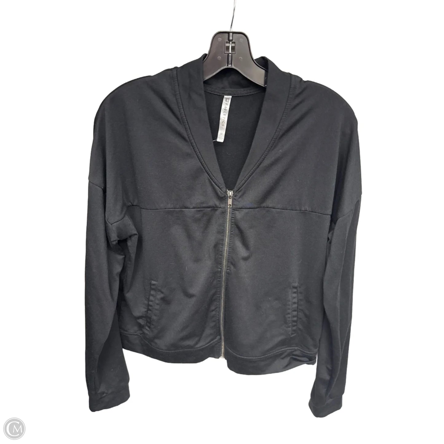 Athletic Jacket By Fabletics In Black, Size: M