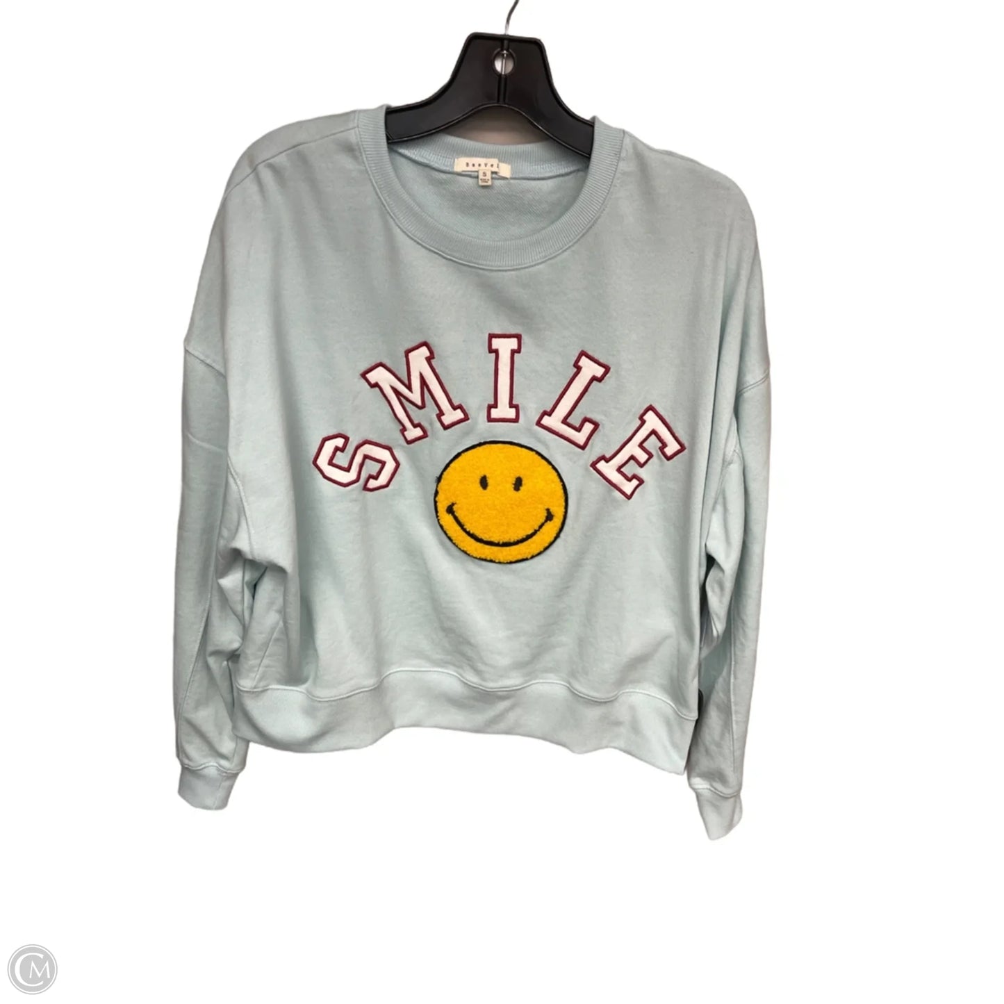 Sweatshirt Crewneck By Baevely In Aqua, Size: S