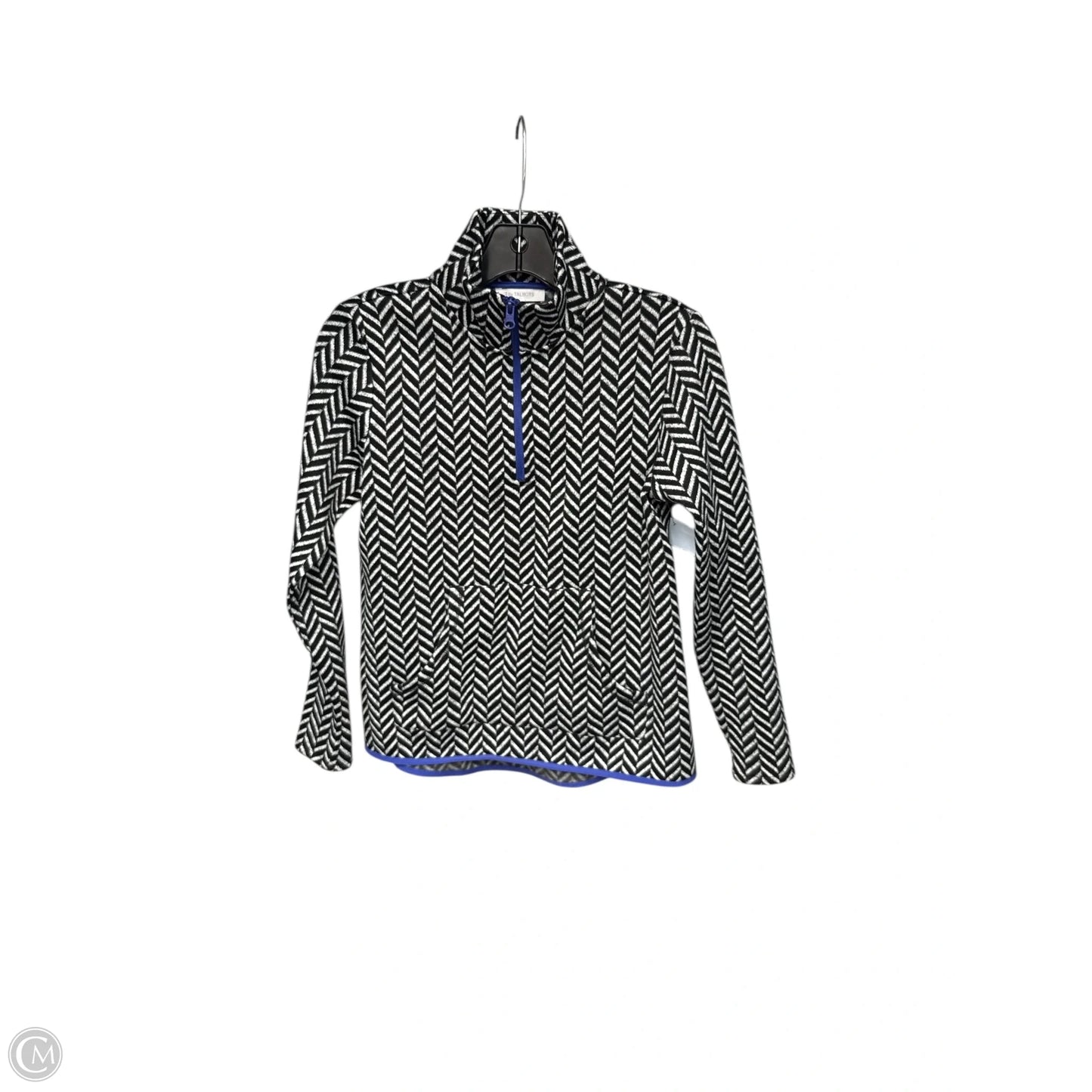 Athletic Jacket By Talbots In Chevron Pattern, Size: Sp