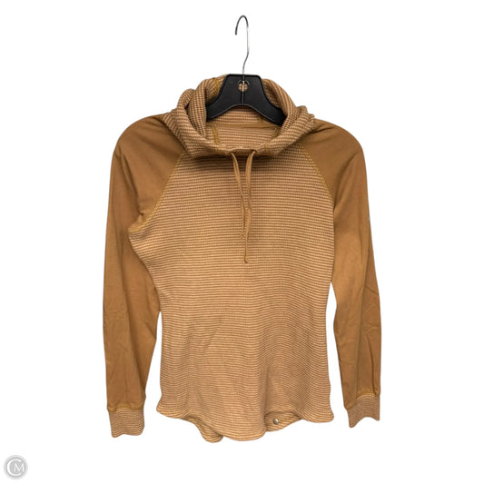 Athletic Top Long Sleeve Hoodie By Columbia In Brown, Size: S
