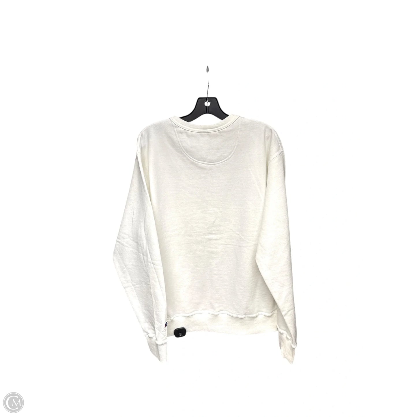 Athletic Sweatshirt Crewneck By Champion In White, Size: M