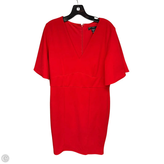 Dress Party Midi By Maggy London In Red, Size: 14