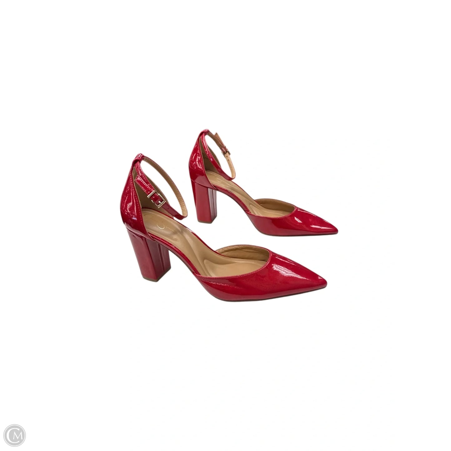 Shoes Heels Block By Jessica Simpson In Red, Size: 9.5