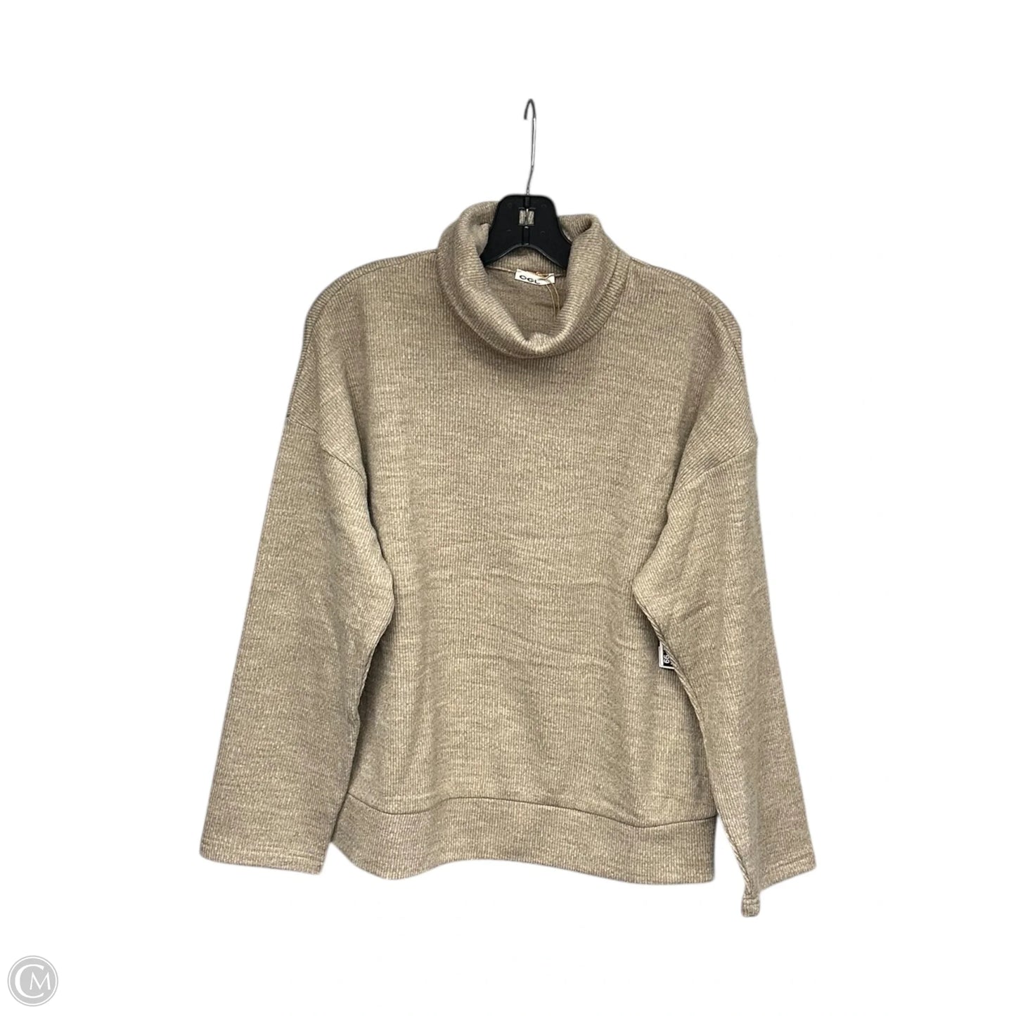 Top Long Sleeve By Clothes Mentor In Tan, Size: L