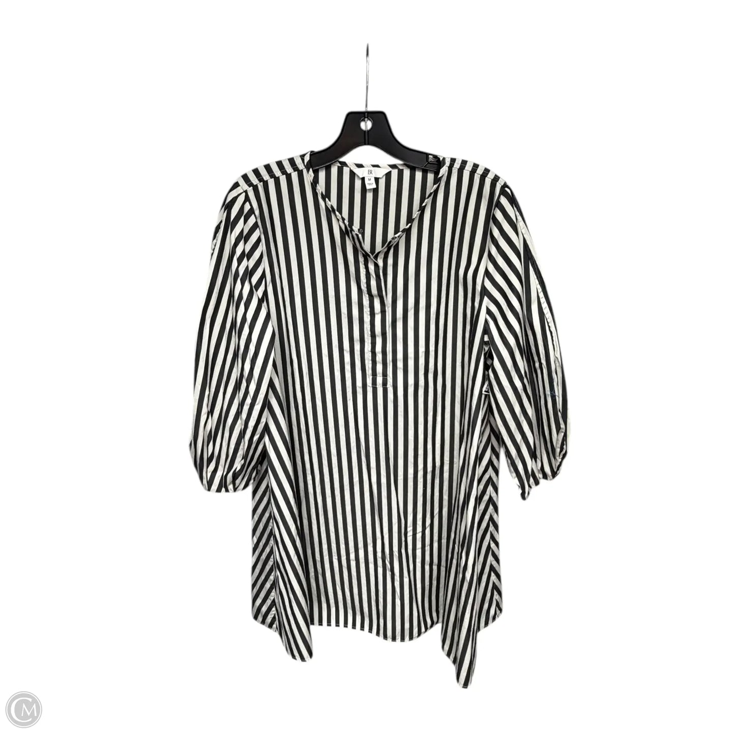 Dress Casual Midi By Banana Republic In Striped Pattern, Size: M