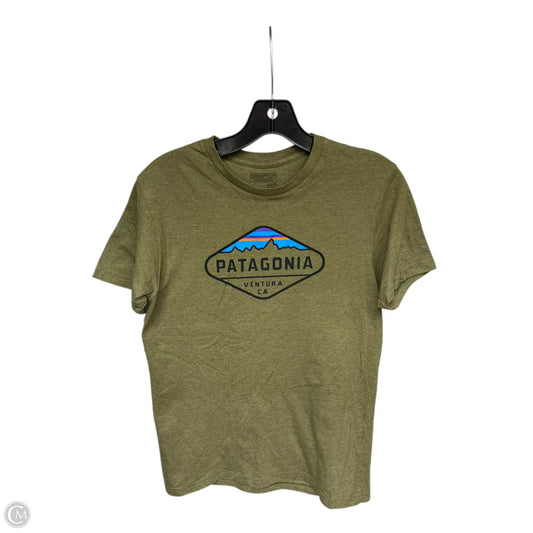Top Short Sleeve By Patagonia In Green, Size: S