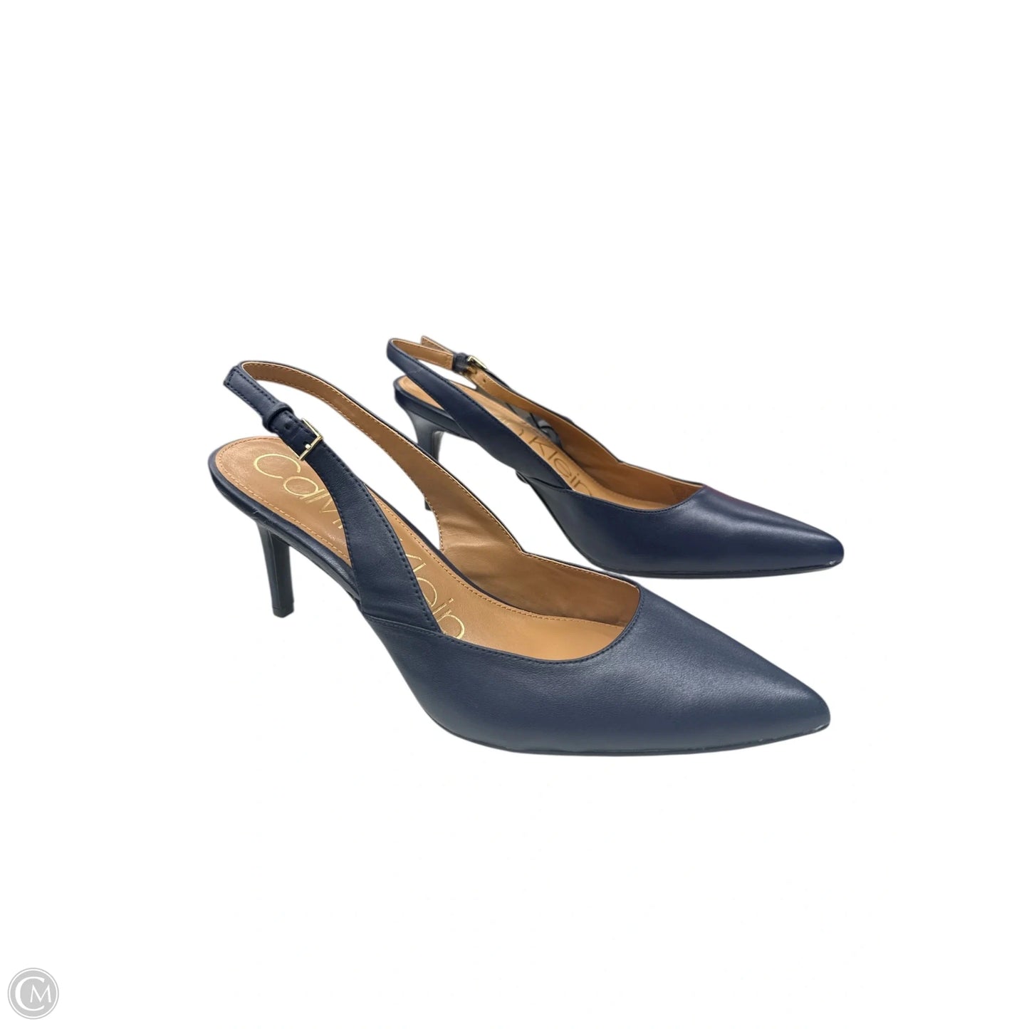 Shoes Heels Kitten By Calvin Klein In Navy, Size: 8.5