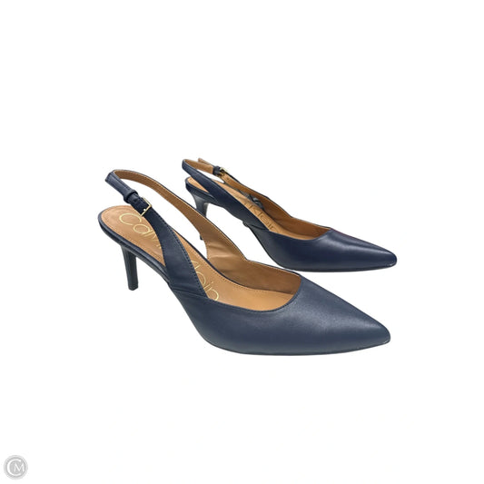 Shoes Heels Kitten By Calvin Klein In Navy, Size: 8.5