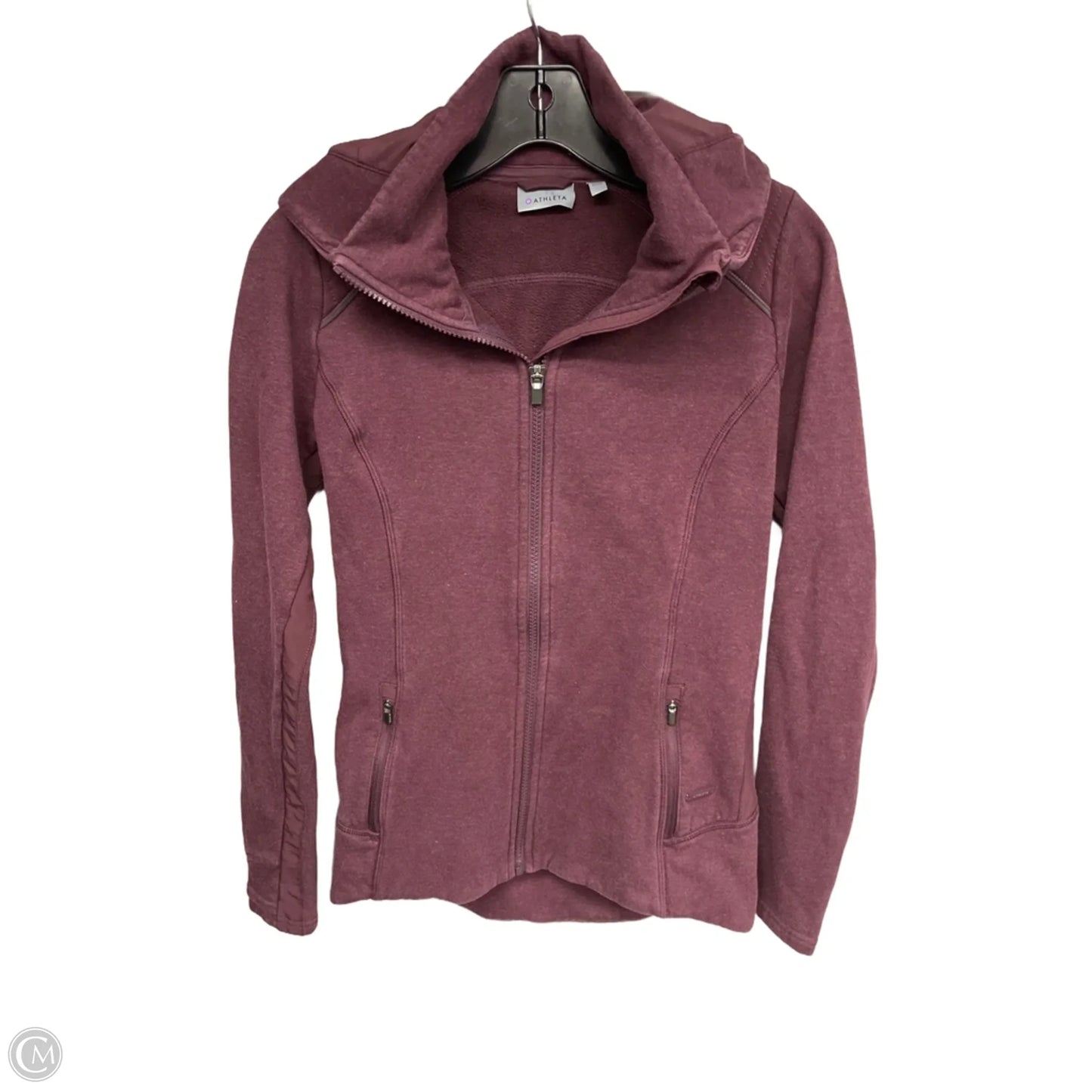 Athletic Jacket By Athleta In Maroon, Size: Xs