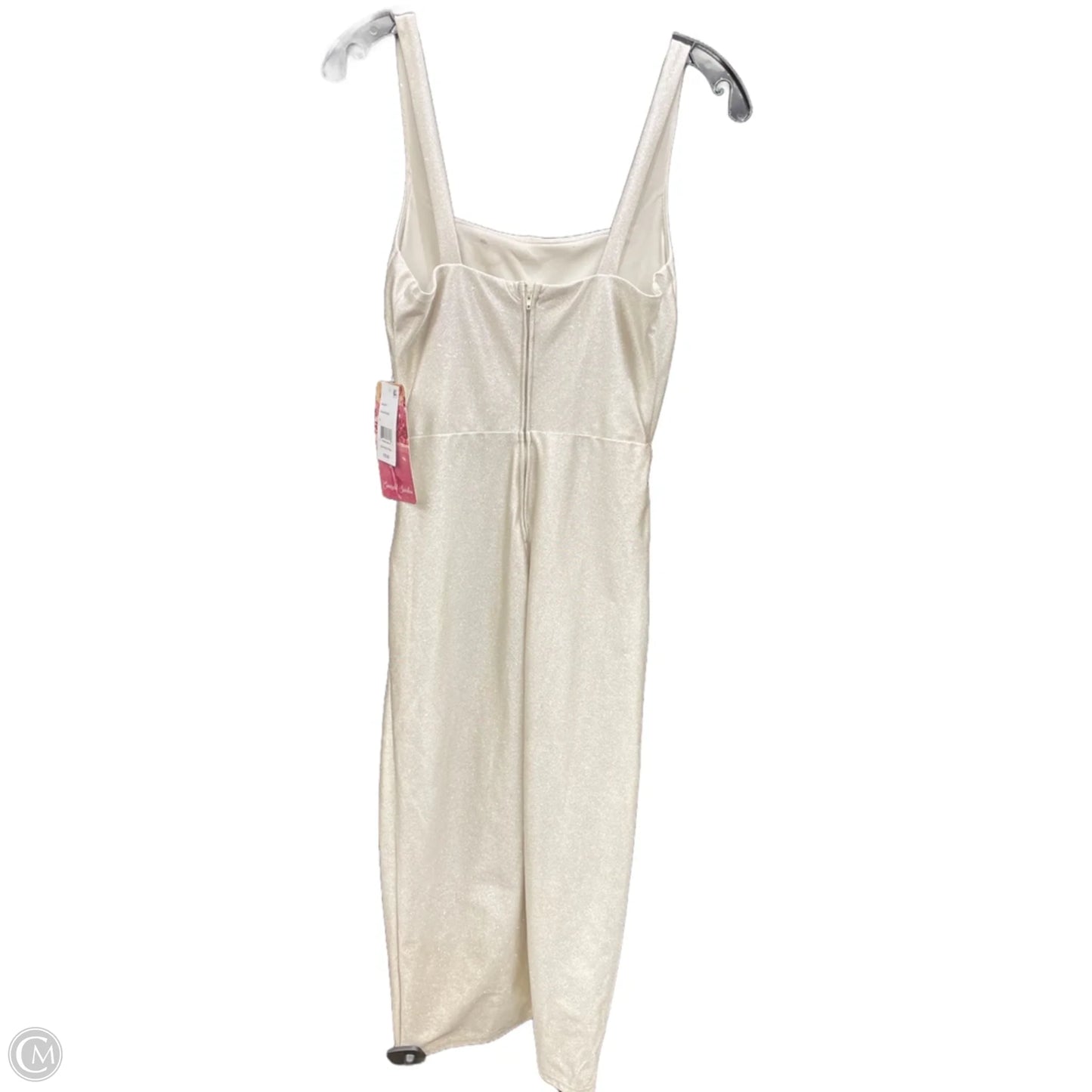 Dress Party Midi By Clothes Mentor In Gold, Size: S