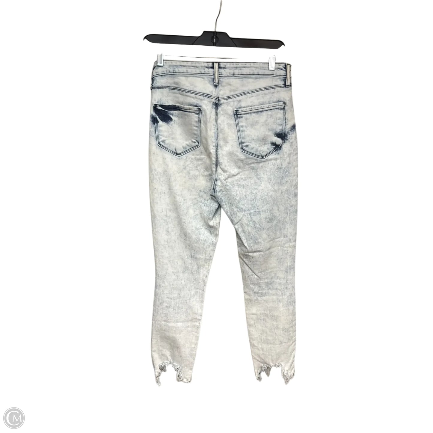 Jeans Straight By L Agence In Blue Denim, Size: 4