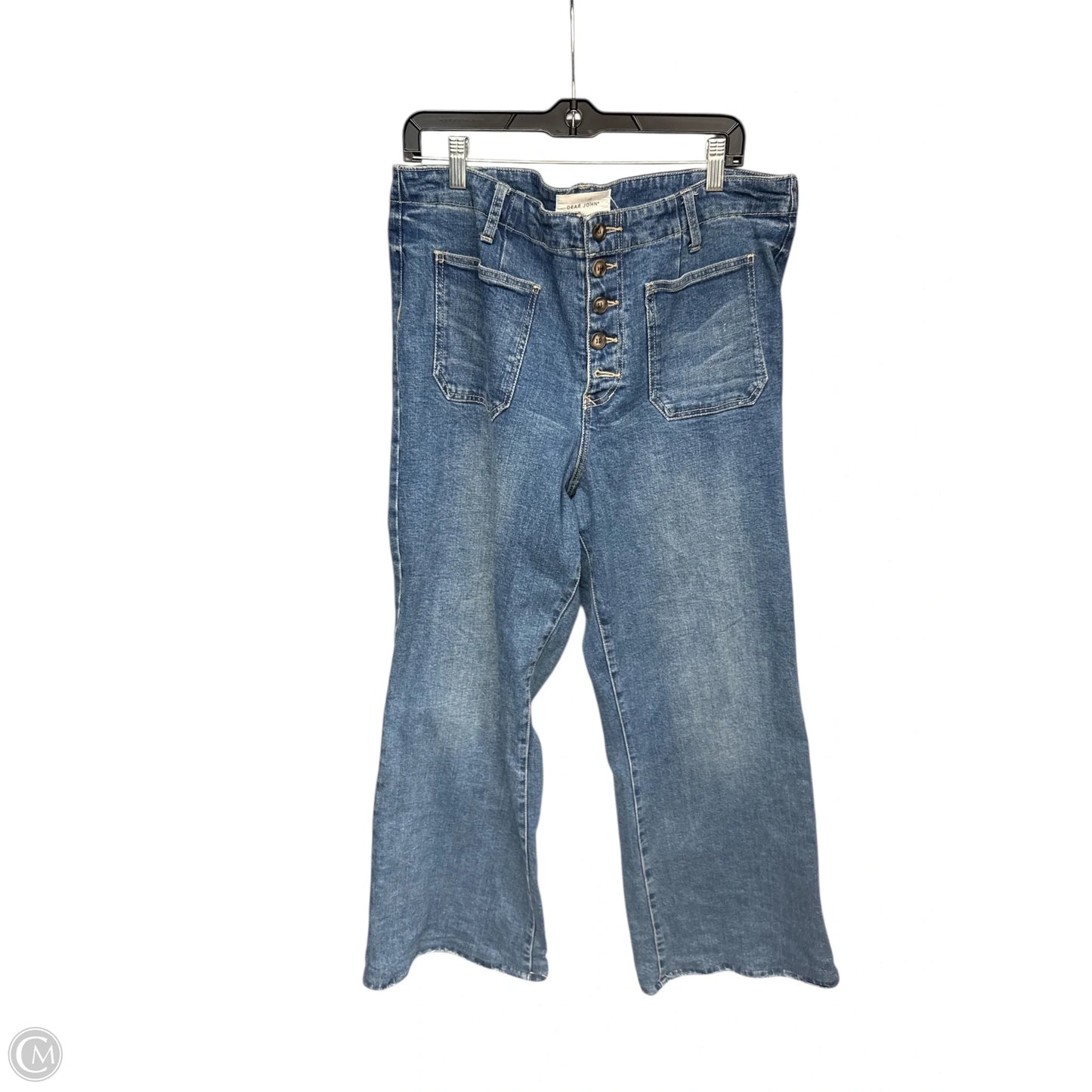 Jeans Wide Leg By Dear John In Blue Denim, Size: 16