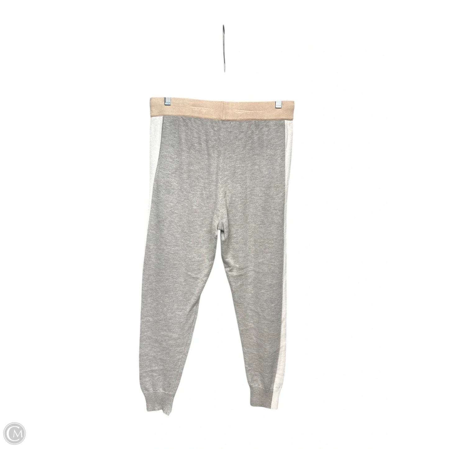 Athletic Pants By Monrow In Cream & Grey, Size: S