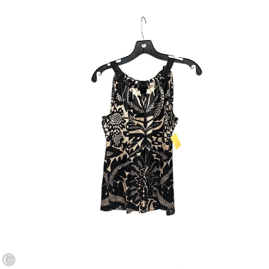 Top Sleeveless By Limited In Black & Cream, Size: Xs