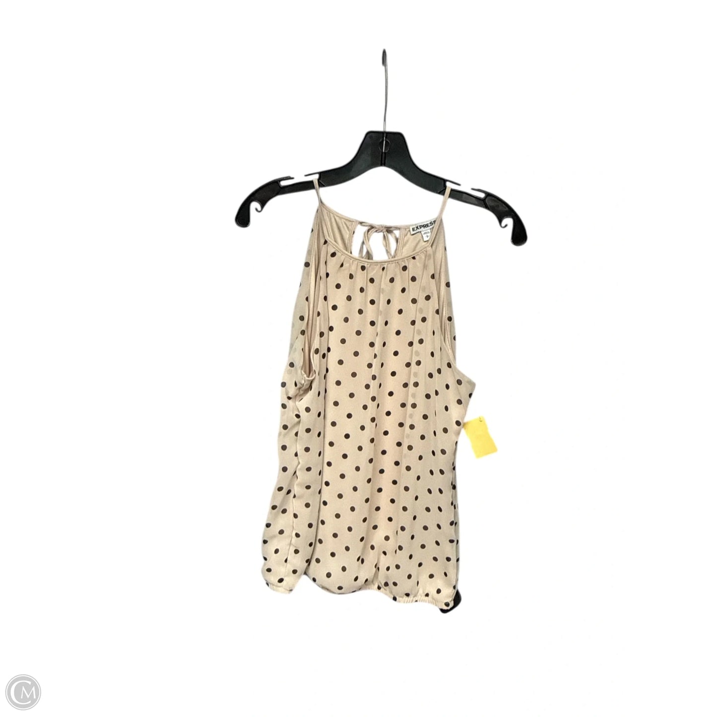 Top Sleeveless By Express In Polkadot Pattern, Size: S
