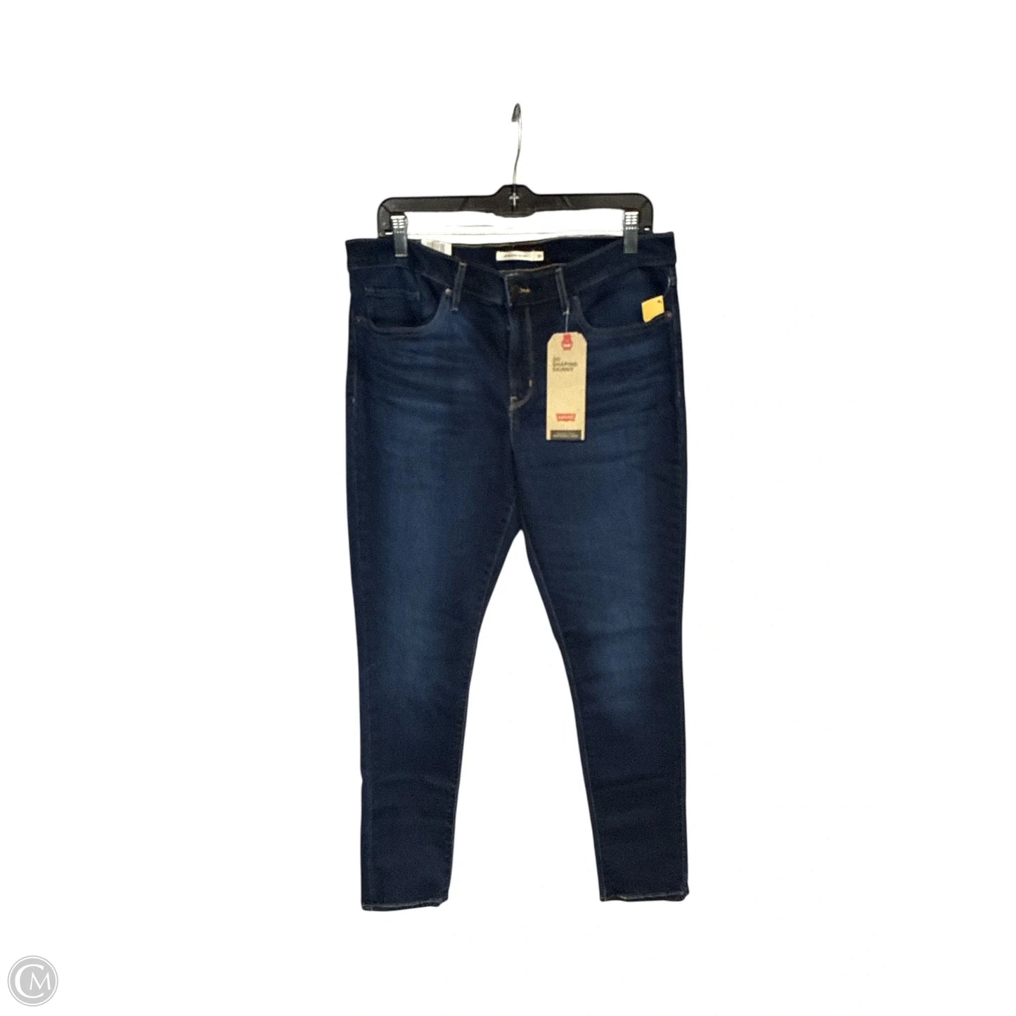 Jeans Skinny By Levis In Blue Denim, Size: 12