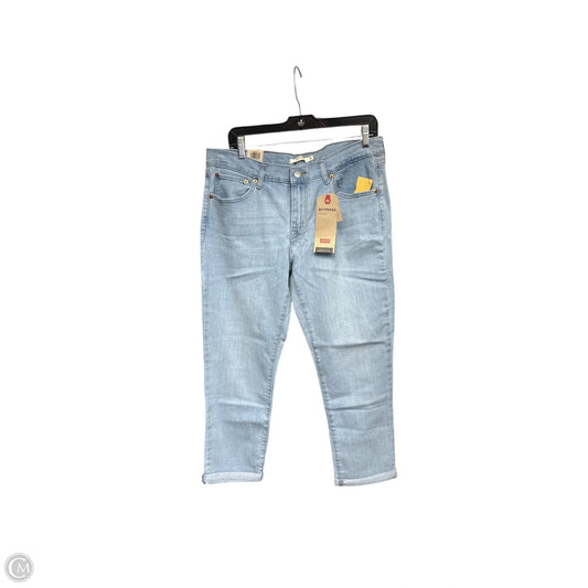 Jeans Boyfriend By Levis In Blue Denim, Size: 12