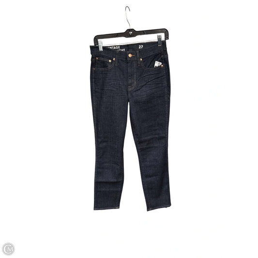 Jeans Straight By J. Crew In Blue Denim, Size: 4