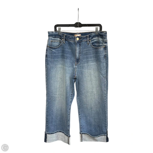 Jeans Wide Leg By Kut In Blue Denim, Size: 12p