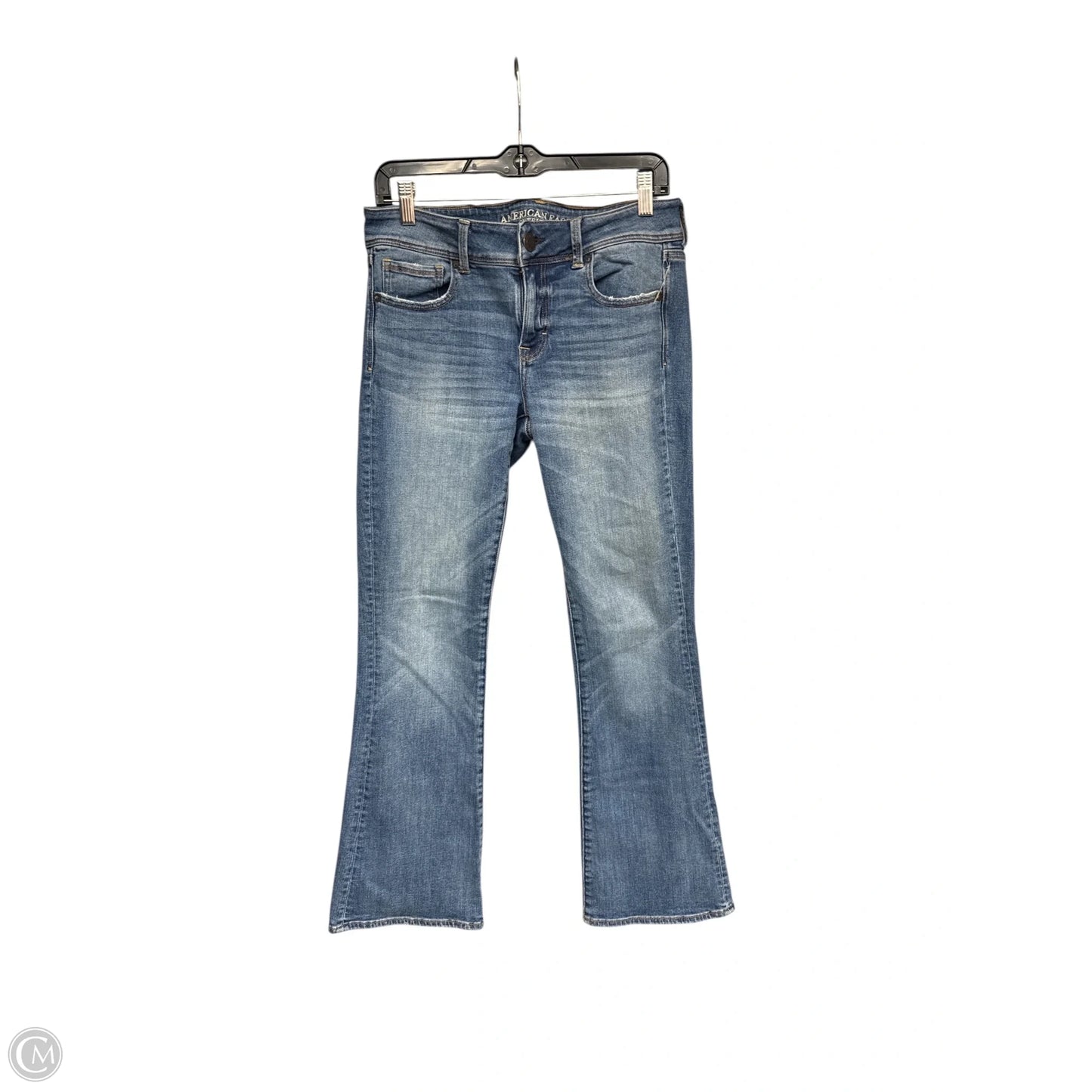 Jeans Flared By Abercrombie And Fitch In Blue Denim, Size: 8
