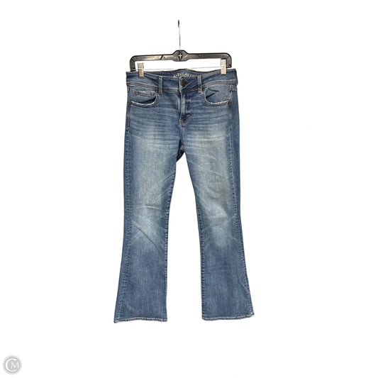 Jeans Flared By Abercrombie And Fitch In Blue Denim, Size: 8
