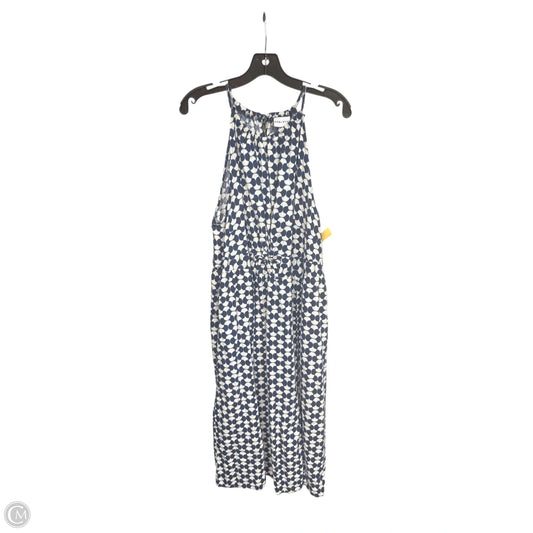 Dress Casual Maxi By Ava & Viv In Blue & Cream, Size: 1x