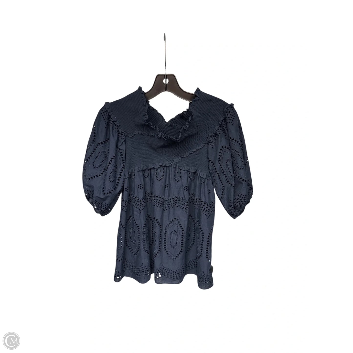 Top Short Sleeve By Sachin & Babi In Navy, Size: Xs