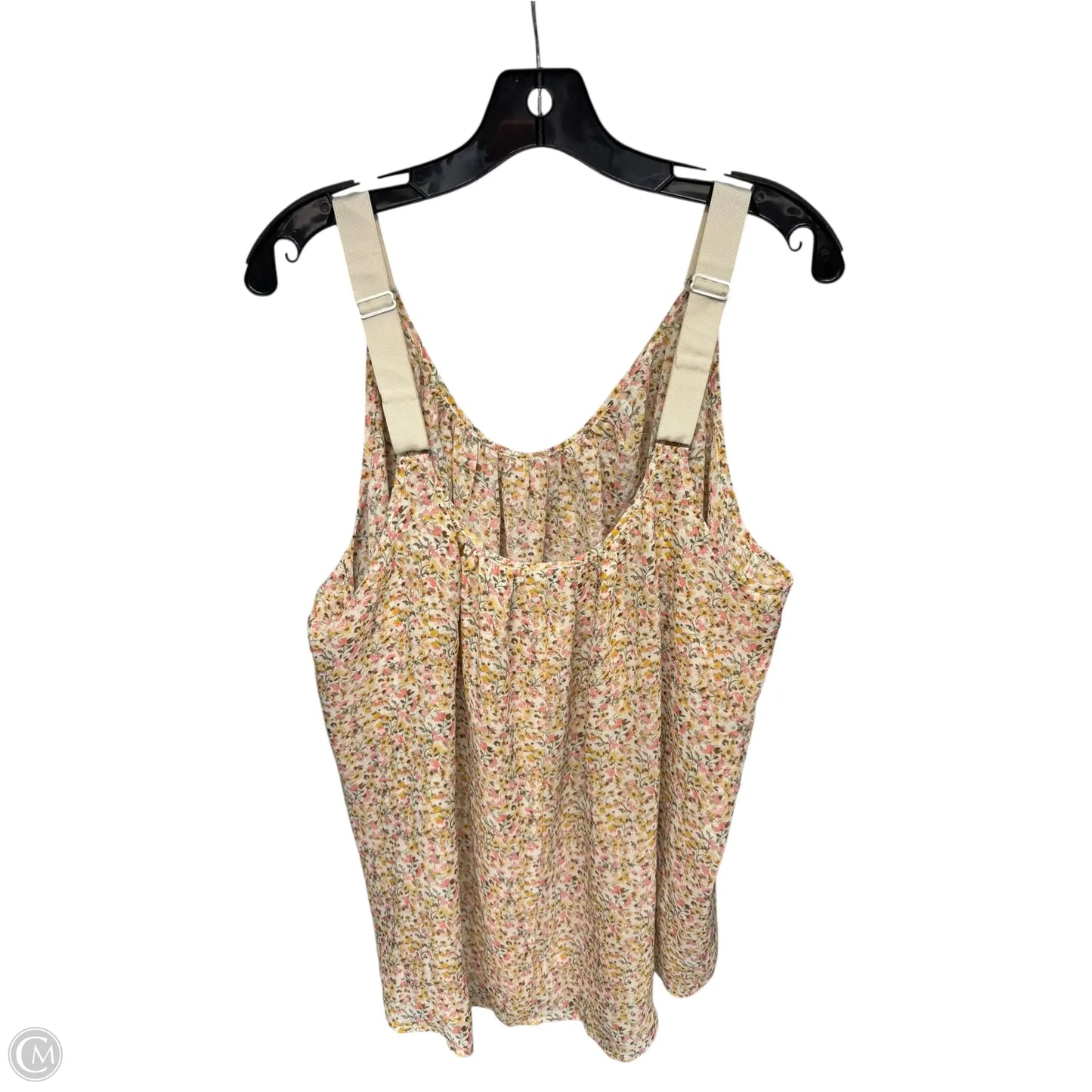 Top Sleeveless By Lane Bryant In Cream & Pink, Size: 20