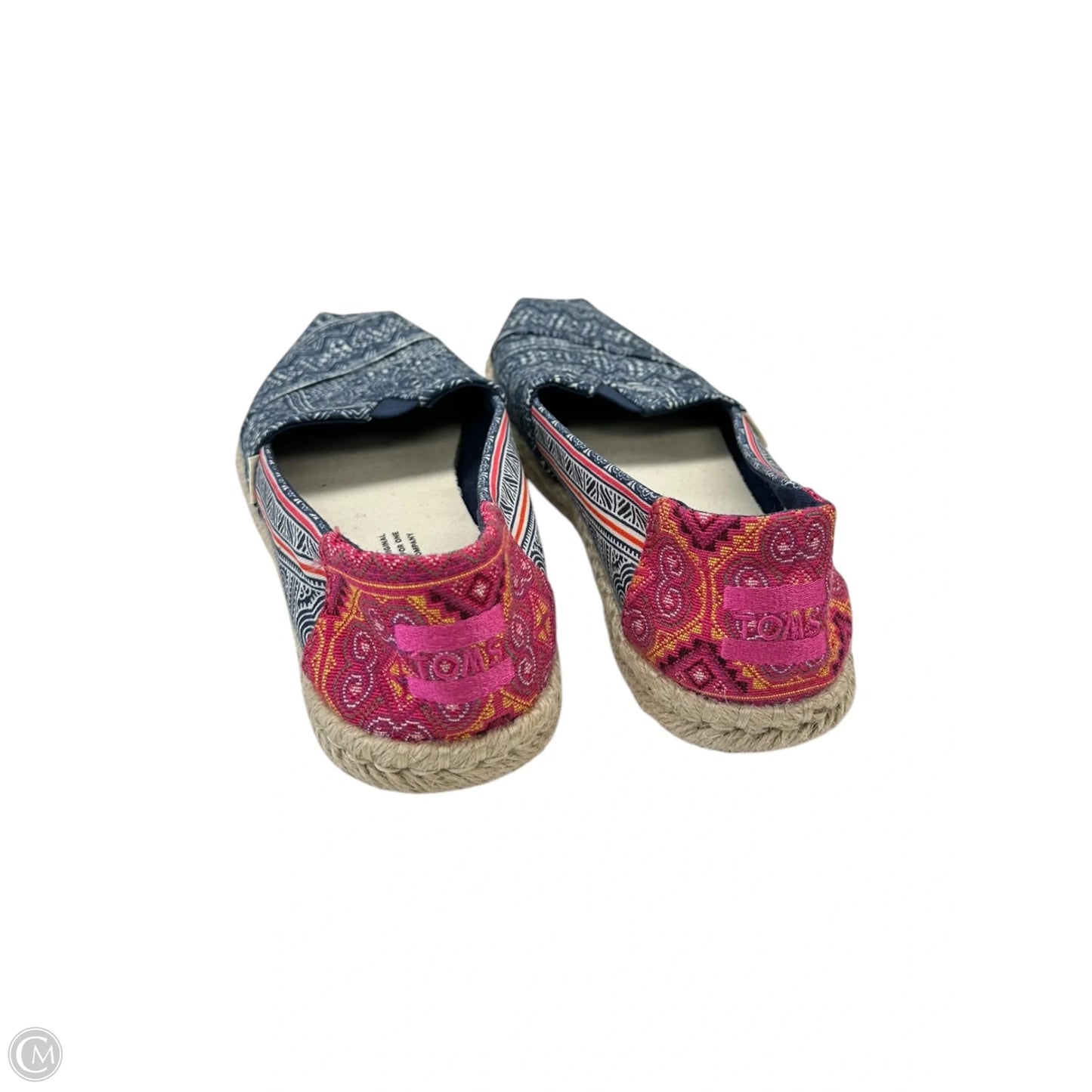Shoes Flats By Toms In Blue & Pink, Size: 7