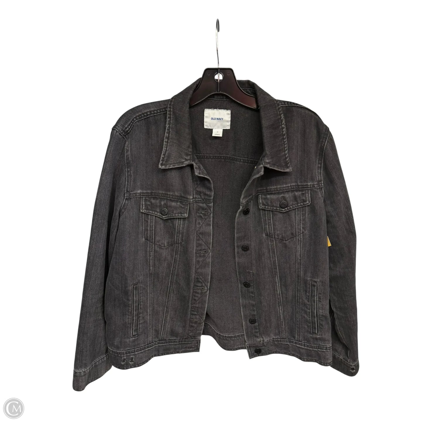 Jacket Denim By Old Navy In Black Denim, Size: Xl