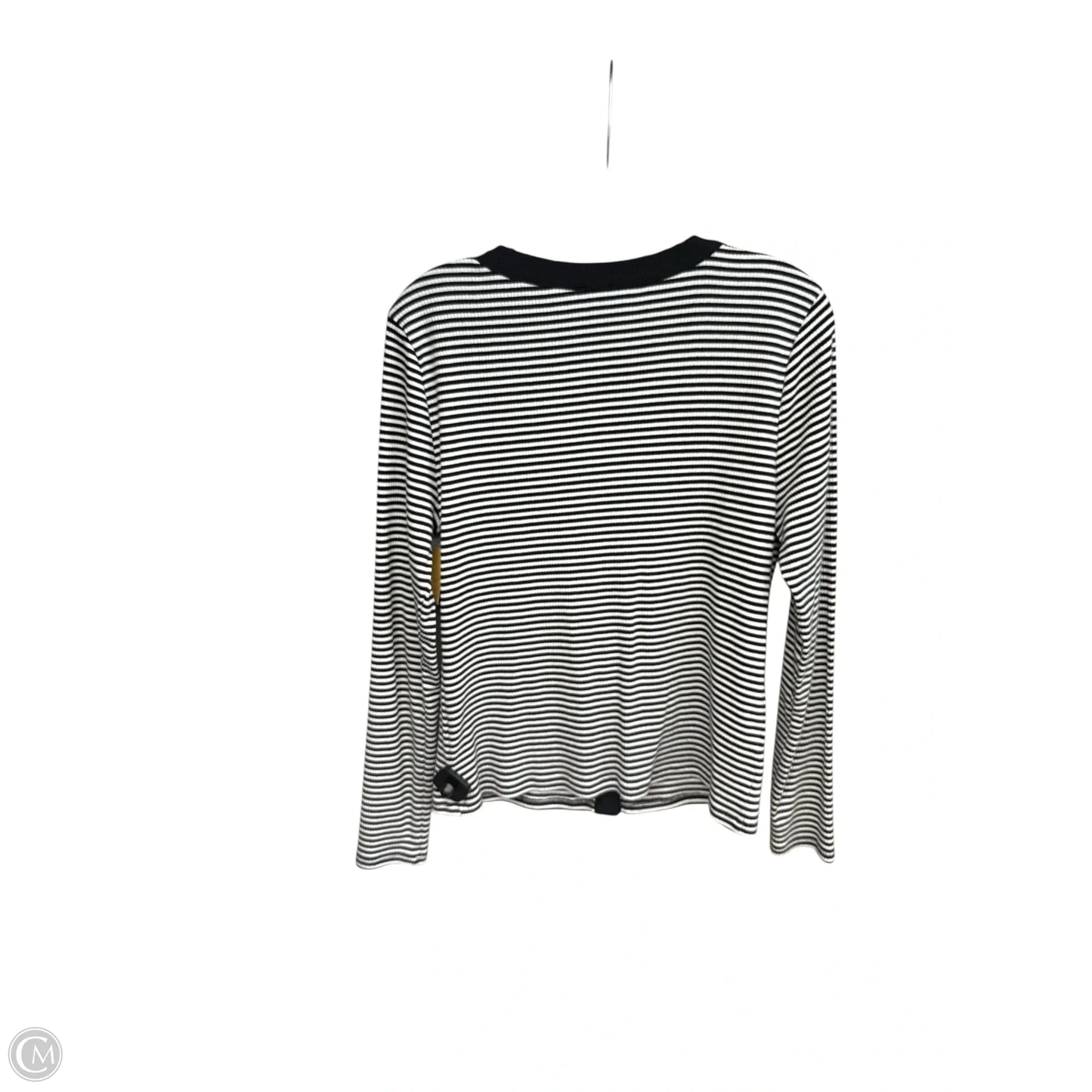 Top Long Sleeve By Ann Taylor In Striped Pattern, Size: M