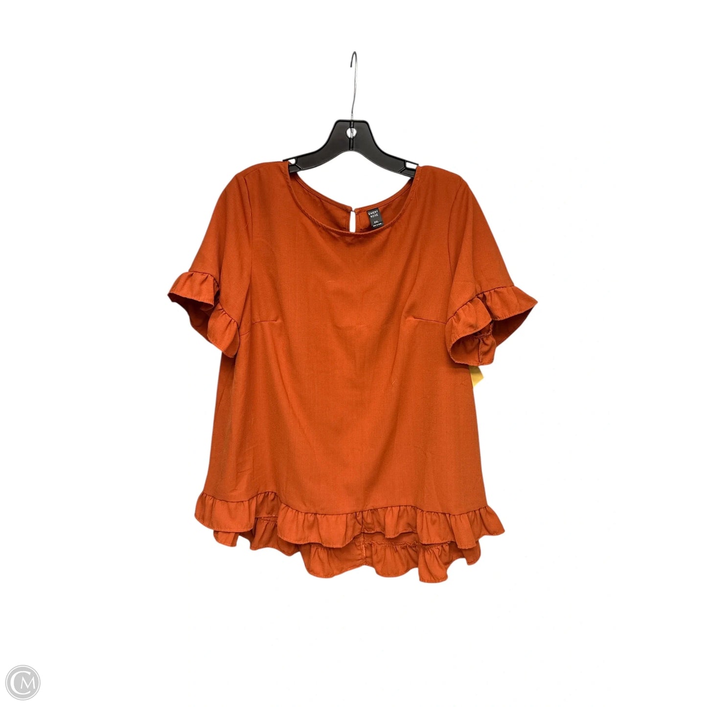 Top Short Sleeve By Emery Rose In Orange